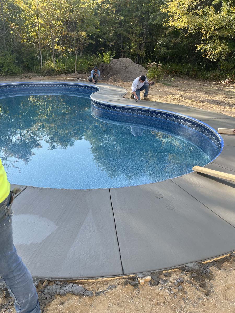 concrete pool deck concrete pool deck