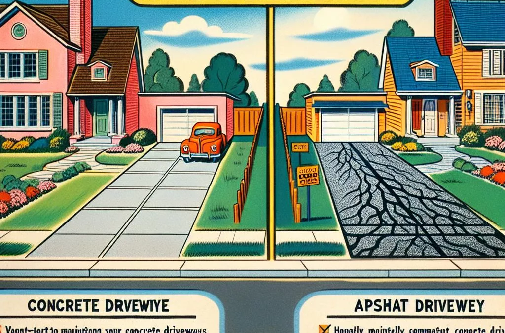 Concrete Driveways vs. Asphalt: Understanding the Long-term Cost Benefits
